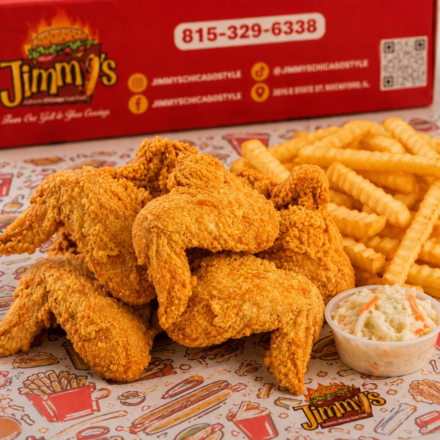 Whole Wing Dinners at Jimmy's in Rockford, Illinois